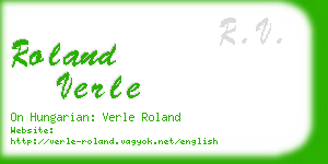 roland verle business card